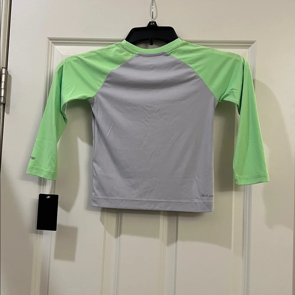 Hurley Kids Rashguard - Gray and Light Green